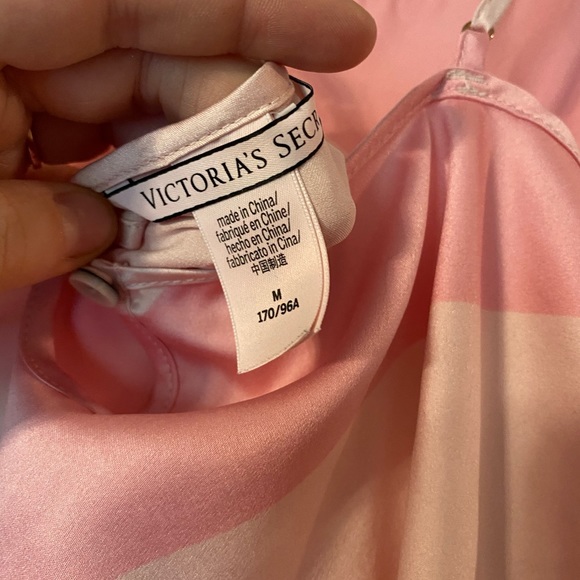 Victoria secret striped pink cami tank top m adj - Picture 7 of 8